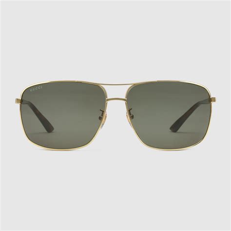 gucci metal sunglasses mens|Gucci square metal sunglasses.